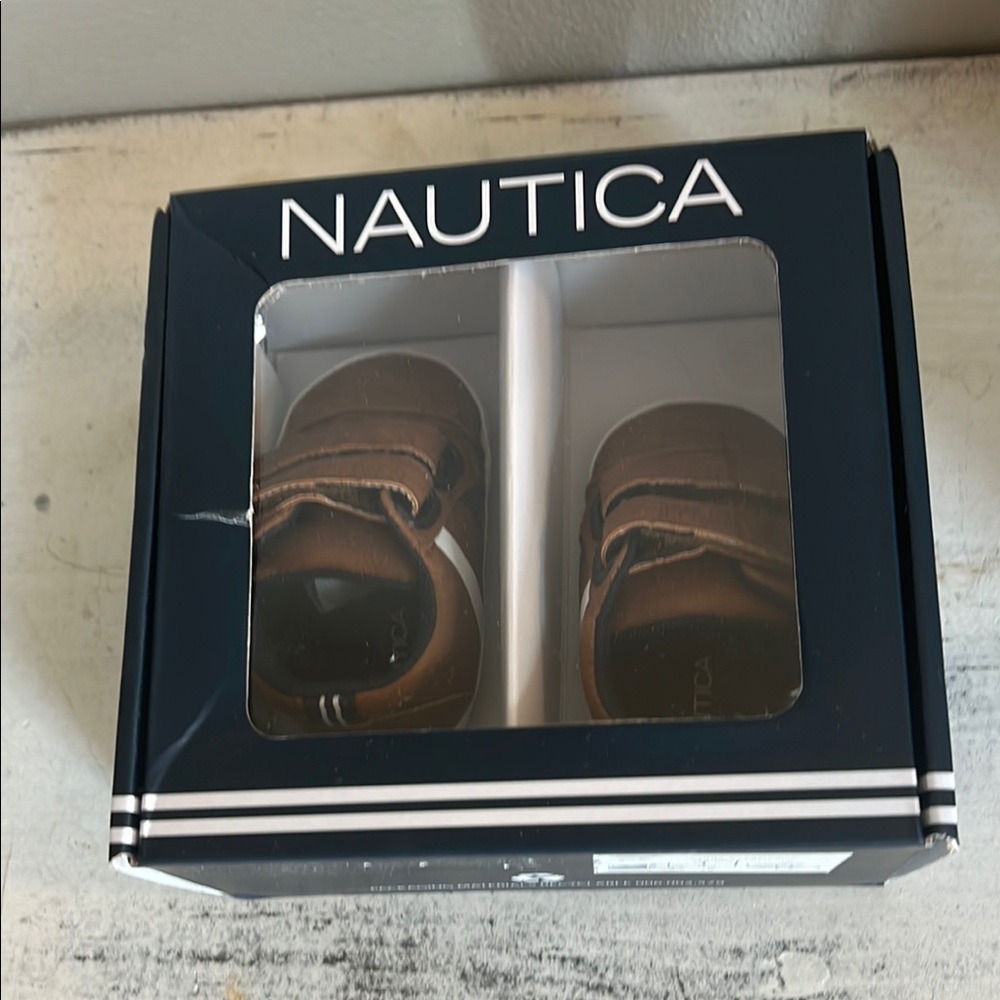 Nautica Brown Baby & Walker Size 1 Shoes - Picture 3 of 7